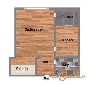 Dvosoban stan u izgradnji, 46m2, Bulevar Patrijarha Pavla