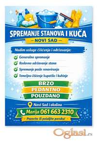 Spremanje stanova, lokala, kuca