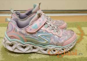 Svetlece Skechers patike za devojcice br.30,ug19cm