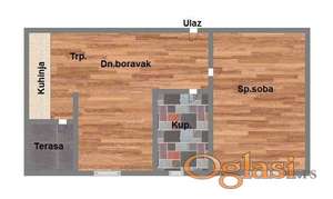 Dvosoban, 40m2 Telep