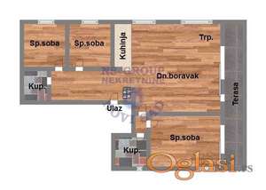 N O V četvorosoban 127m2 perfektnog rasporeda na Bul. Evrope