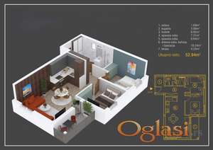 U ponudi dvoiposoban stan u izgradnji