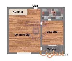 Jednoiposoban 37m2 Somborski bulevar