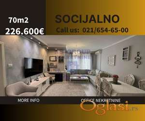 Fantastičan trosoban stan 70m2 na Socijalnom !