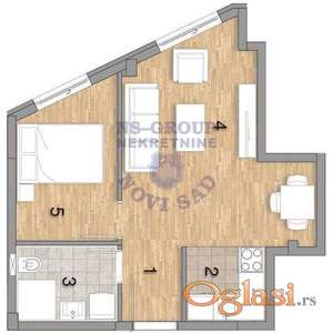 Jednoiposoban 35m2 Telep