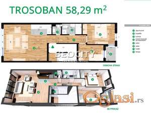 Novi Sad, Telep, Heroja Pinkija, 3.0, 58m2