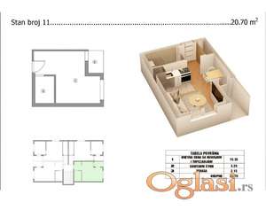 Garsonjera u novogradnji u naselju Branko Bjegović ID#7287