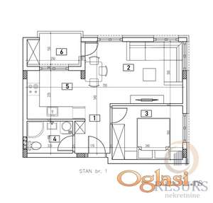 <p>DVOSOBAN STAN U IZGRADNJI SA POVRATOM PDV-A, ADICE