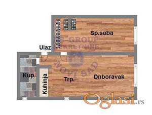 Dvosoban stan u izgradnji sa PDV-om Adice