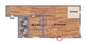 Dvosoban, 46m2 Adice