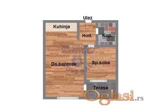 Odličan dvosoban stan u izgradnji na Telepu