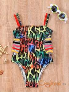 Jednodelni kupaci Animal print 2-3 god NOVO