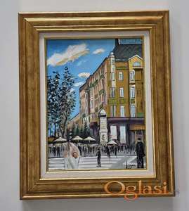 Ulje na platnu - Hotel Moskva, prelepa slika!