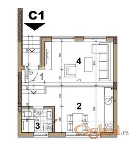 NOVI SAD - PODBARA - 36.00 m2