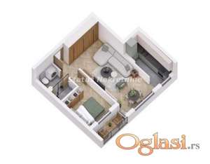 Petrovaradin-Lep Dvosoban stan 44 m2 u Pogodnom kraju-povrat PDV-065/385 8880