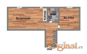 Dvosoban u suterenu!