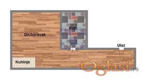 Garsonjera, 23m2 Telep