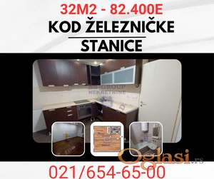 Jednosoban stan kod Železničke stanice - 32m2 !