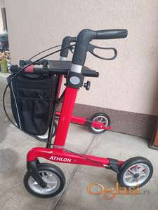 Karbonska hodalica šetalica sa torbom ( crvena)