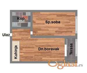 Dvosoban 38m2 Telep