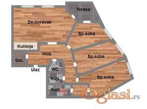 Četvorosoban - 91m2 - Telep - Novi Sad