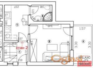 SREMSKA KAMENICA, 26m2,  Jednosoban brzo useljiv