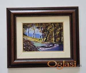 Ulje na platnu - Tisina na obali