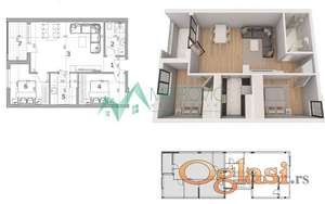 Veternik - Komforan trosoban stan - povrat PDV-a 