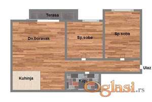 Odličan trosoban stan u izgradnji na Staroj Detelinari