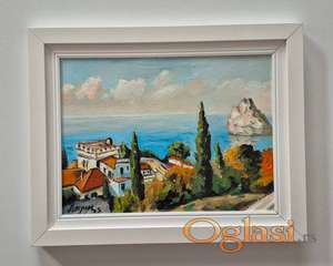 Ulje na platnu - Pogled na more, prelepa slika!