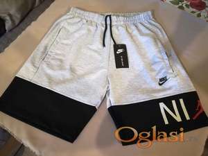 Nove muske pamucne markirane bermude Nike Sivo-crne 2XL Novo