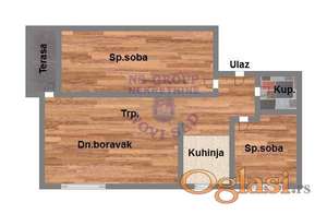 Dvoiposoban 50m2 Petrovaradin