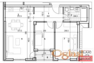 ADICE, 65m2, Trosoban sa pdv