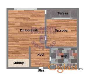 Dvosoban, 43m2 Somborski Bulevar