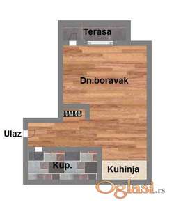 Bulevar Patrijarha Pavla,garsonjera,34m2