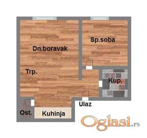 Suterenski stan u izgradnji