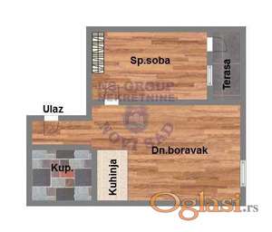 Odličan dvosoban stan u izgradanji u Veterniku, 49m2!