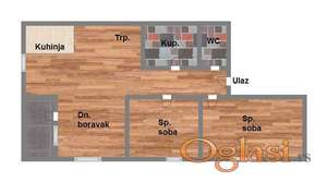 Trosoban stan adice 60m2 1.sprat