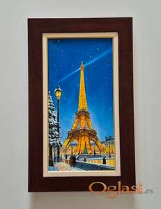 Ulje na platnu - Pariz, prelepa slika!
