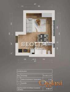 Novi Sad, Centar, Ive Lole Ribara, 0.5, 26m2