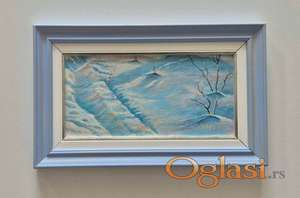 Ulje na platnu - Snezni put, minijatura.