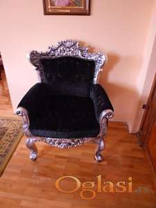 Fotelje S, moderni barok,rucni rad,NOVO