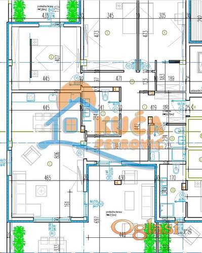 Prelep i jedinstven penthouse u izgradnji  kod Čaira, 125m2+60m2 terase