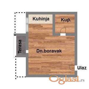 Garsonjera stan, 28m2, Mišeluk