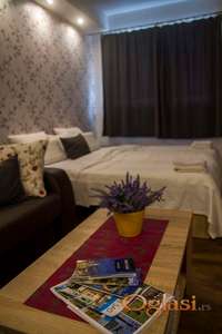 CENTAR IZDAJE SE NAMEŠTENA GARSONJERA SA SVIM URAČUNATIM TROŠKOVIMA I SA PARKING MESTOM