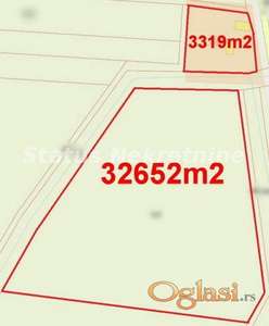 Čenej-Velika građevinska parcela 3319 m2 sa 6 jutara poljoprivredne zemlje u blizini  Aerodroma-065/3858880
