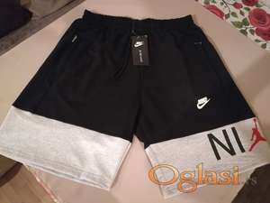 Nove muske pamucne markirane bermude Nike u velikom broju 3XL Crne Novo