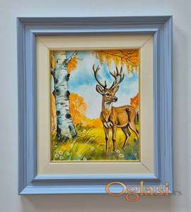 Ulje na platnu - Zivot jednog jelena, prelepo!
