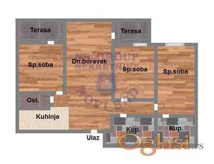 Četvorosoban 79m2 Železnička stanica