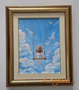 Dodir slobode - akril na platnu. Prelepo!